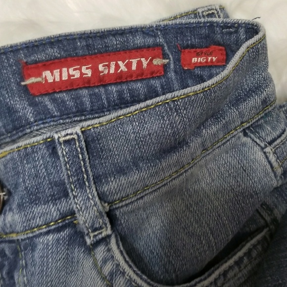 Miss Sixty Italian made big ty jeans size 26 - Picture 4 of 6